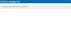 Desktop Screenshot of print.voyager.pl
