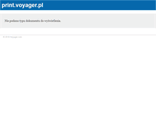 Tablet Screenshot of print.voyager.pl